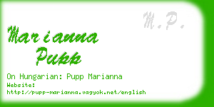 marianna pupp business card